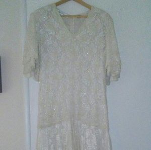 Scalia beaded dress with lace perfect for a weddin
